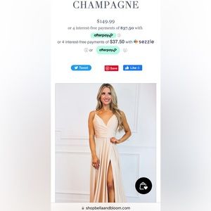 Champagne Bridesmaid Dress